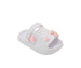 bebe Toddler Girl's Platform EVA Slide with Iridescent Finish and Sea Life Charms