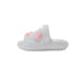 bebe Toddler Girl's Platform EVA Slide with Iridescent Finish and Sea Life Charms