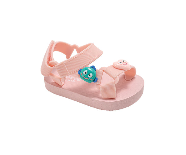 bebe Girl's Toddler EVA Sandals - Lightweight & Slip-On with Character Charms