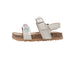 bebe Girl's Footbed Sandals - Comfortable Design & Beaded Ankle Strap