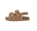bebe Girl's Footbed Sandals - Comfortable Design with Double Buckle and Charms