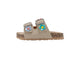 bebe Girl's Footbed Sandals - Lightweight and comfy, with Adjustable Buckles and Colorful Floral Charm Accents