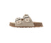 bebe Girl's Footbed Sandals - Lightweight with Secure Buckles and Multi-Charm Details