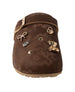 bebe Girl's Ornament Footbed Clog Sandal