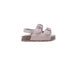 bebe Toddler Girl's Classic Footbed Sandals Featuring Adjustable Buckles and Floral Charm Accents