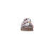 bebe Toddler Girl's Classic Footbed Sandals Featuring Adjustable Buckles and Floral Charm Accents