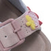 bebe Toddler Girl's Classic Footbed Sandals Featuring Adjustable Buckles and Floral Charm Accents