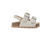 bebe Toddler Girl's Footbed Sandals - Comfortable Slip-On Summer Shoes with Charm Accents