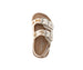 bebe Toddler Girl's Footbed Sandals - Comfortable Slip-On Summer Shoes with Charm Accents