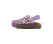 bebe Toddler Girl's Footbed Jelly Clogs & Slip-On Summer Shoes with Buckle Strap and Charm Accents