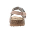 bebe Toddler Girl's Footbed Sandals & Comfortable Slip-On Summer Shoes with Buckles and Multi Charms