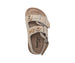 bebe Toddler Girl's Footbed Sandals & Comfortable Slip-On Summer Shoes with Buckles and Multi Charms