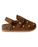 bebe Toddler Girl's Flower Embroidery Buckle Footbed Sandal