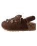 bebe Toddler Girl's Ornament Footbed Sandal with Memory Foam Insole