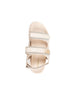 bebe Women's Sandal with Rhinestone Rope Binding and bebe Logo Rivet Detail