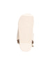 bebe Women's Sandal with Rhinestone Rope Binding and bebe Logo Rivet Detail