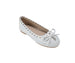 bebe Girl's Ballet Flats & Comfy Easy Slip-On Shoes with Cut-Out Detail, Bow & Hanging Charm