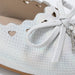 bebe Girl's Ballet Flats & Comfy Easy Slip-On Shoes with Cut-Out Detail, Bow & Hanging Charm