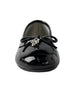 bebe Girl's Ballet Flat with Bow and Hanging Charms