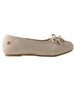 bebe Girl's Ballet Flat with Bow and Hanging Charms