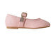 bebe Girls Embossed Shimmer Ballet Flat Shoes with Hanging Charms