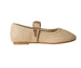 bebe Girl's Shimmer Mary Jane Ballet Flats with Adjustable Buckle Strap