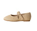 bebe Girl's Shimmer Mary Jane Ballet Flats with Adjustable Buckle Strap