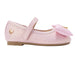 bebe Toddler Girl's Ballet Flat with Puffy Bow and Cherry Charm