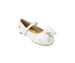 bebe Toddler Girl's Ballet Flat with Puffy Bow and Cherry Charm