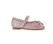 bebe Toddler Girl's Flat with Bow and Hanging B Charm