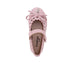 bebe Toddler Girl's Flat with Bow and Hanging B Charm
