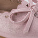 bebe Toddler Girl's Flat with Bow and Hanging B Charm