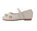 bebe Toddler Girl's Shimmer PU Flats - Dressy and Comfortable Shoes with Charm Accents