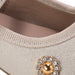 bebe Toddler Girl's Shimmer PU Flats - Dressy and Comfortable Shoes with Charm Accents