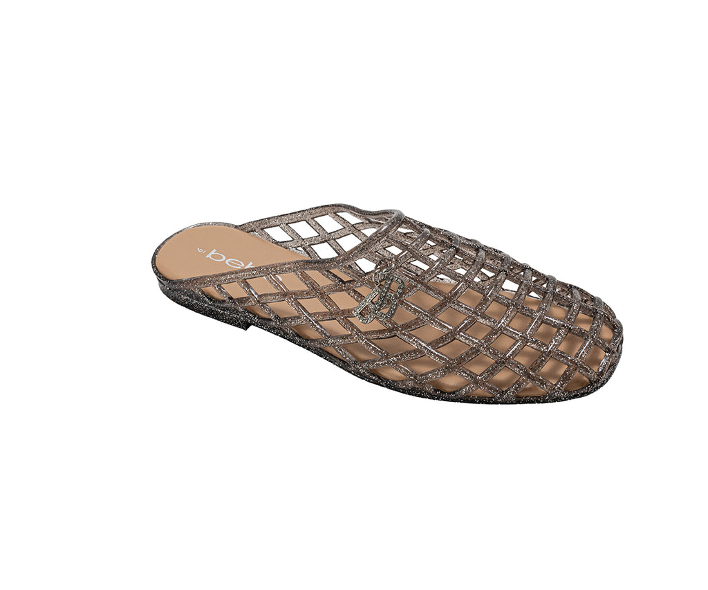 bebe Women’s Jelly Sandals – Cute Flat Sandals, Jelly Shoes for Women with Dangling Charms