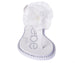 bebe Girl's Simple & Elegant Flat Sandals with Pearl, Flower, and Rhinestone Design - Flat Sandals for Little Kid/Big Kid