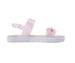 bebe Toddler Girl's PCU sandal with Glitter Flower and RS