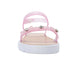 bebe Toddler Girl's PCU sandal with Glitter Flower and RS
