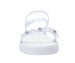 bebe Toddler Girl's PCU sandal with Glitter Flower and RS