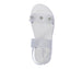 bebe Toddler Girl's PCU sandal with Glitter Flower and RS