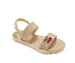 bebe Girl's Sandals – Cute Fashion Flat Sandals, Summer Flats with Fruit Charms and Ankle Strap (Little Kid-Big Kid)
