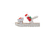 bebe Toddler Girl's PCU Sandal with Rubber Plastic Cherry and Rose Charm