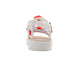 bebe Toddler Girl's PCU Sandal with Rubber Plastic Cherry and Rose Charm