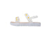 bebe Toddler Girl's PCU Sandal with Flowers