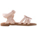 bebe Girls' Sandals - Kids' Open Toe Summer Shoes, Perfect Flat Sandals for Girls with Rhinestone (Little Girl/Big Girl)