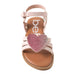 bebe Girls' Sandals - Kids' Open Toe Summer Shoes, Perfect Flat Sandals for Girls with Rhinestone (Little Girl/Big Girl)