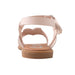 bebe Girls' Sandals - Kids' Open Toe Summer Shoes, Perfect Flat Sandals for Girls with Rhinestone (Little Girl/Big Girl)