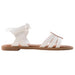 bebe Girls' Sandals - Kids' Open Toe Summer Shoes, Perfect Flat Sandals for Girls with Rhinestone (Little Girl/Big Girl)