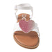 bebe Girls' Sandals - Kids' Open Toe Summer Shoes, Perfect Flat Sandals for Girls with Rhinestone (Little Girl/Big Girl)
