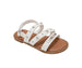 bebe Girl's fashion Sandals with Dome Stud and bebe Logo hw